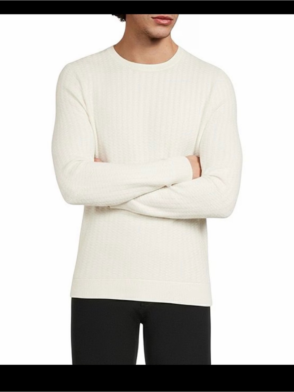 Murano Men's Big & Tall Lux Textured Sweater